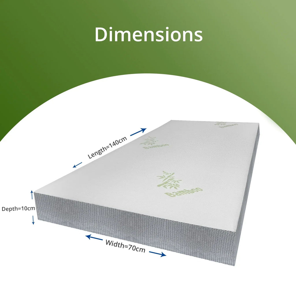 Bamboo Memory Foam Cot Bed Mattress