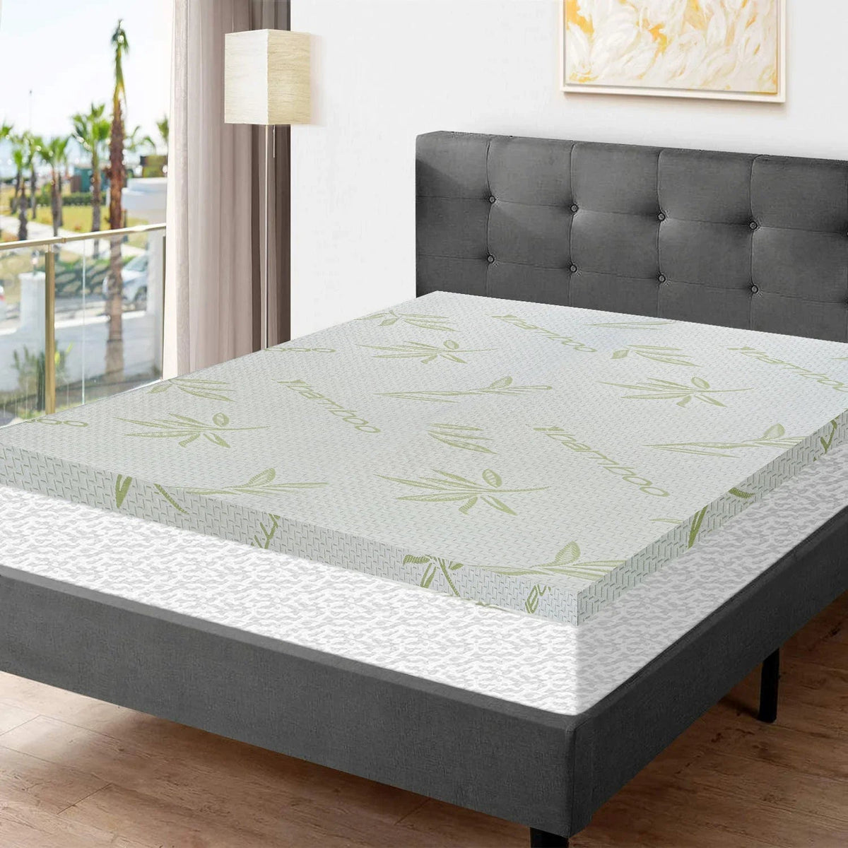 Bamboo Memory Foam Mattress Topper