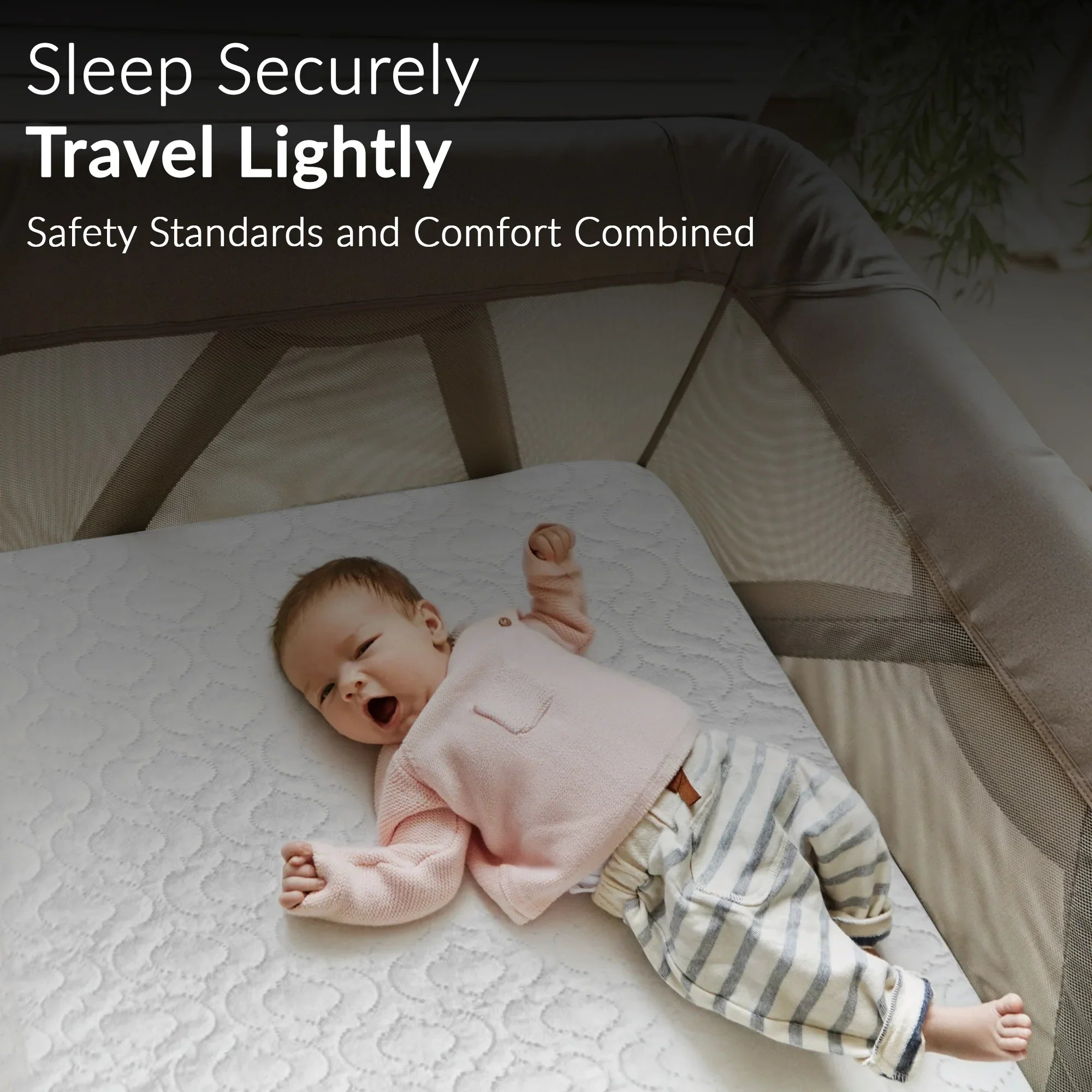 Baby &amp; Toddler Travel Cot Mattress – Anti-Allergy, Waterproof, Quilted Cover, Removable &amp; Washable