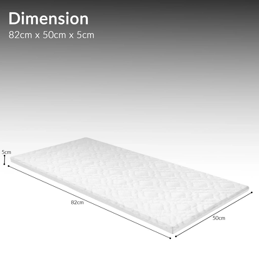Baby &amp; Toddler Travel Cot Mattress – Anti-Allergy, Waterproof, Quilted Cover, Removable &amp; Washable