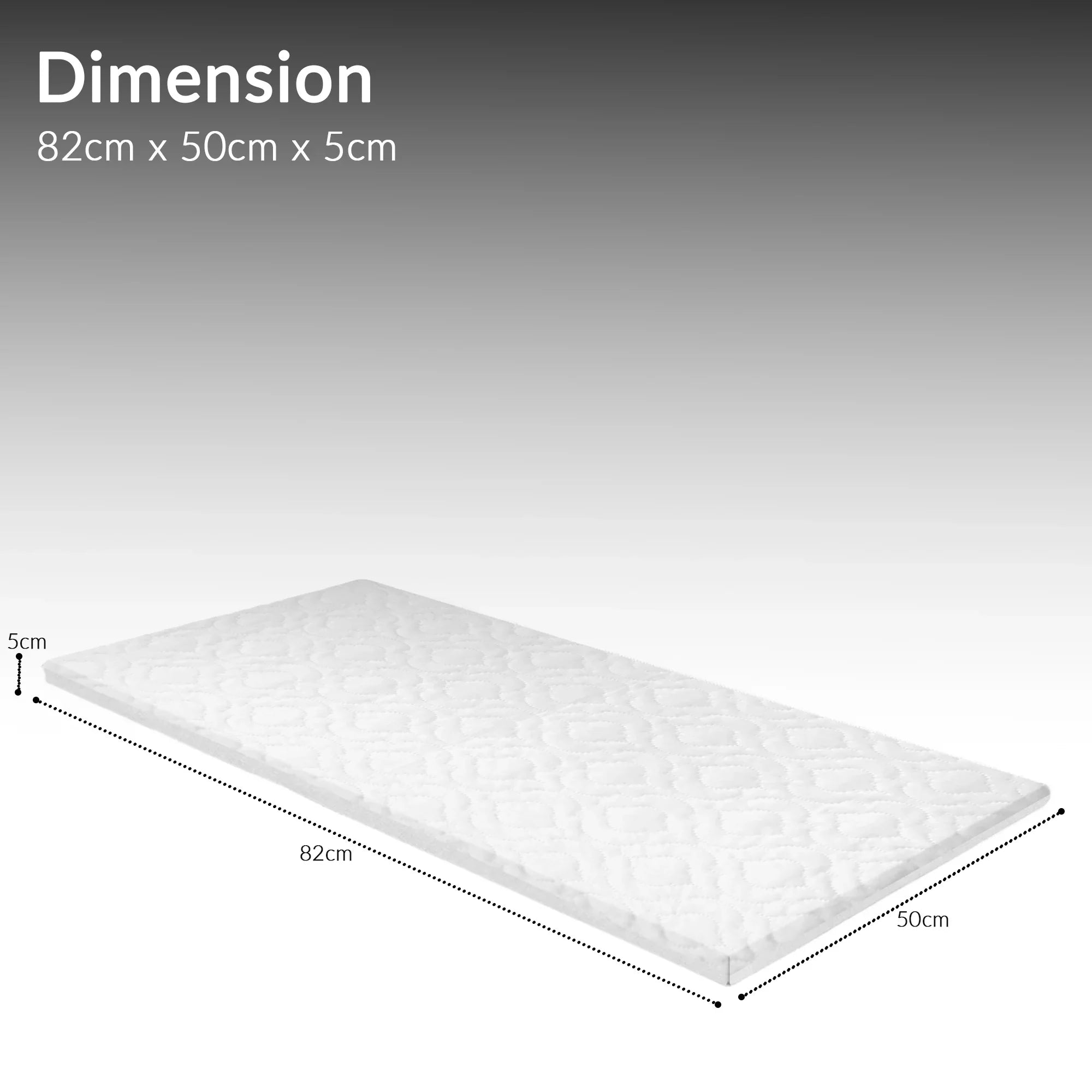 Baby &amp; Toddler Travel Cot Mattress – Anti-Allergy, Waterproof, Quilted Cover, Removable &amp; Washable