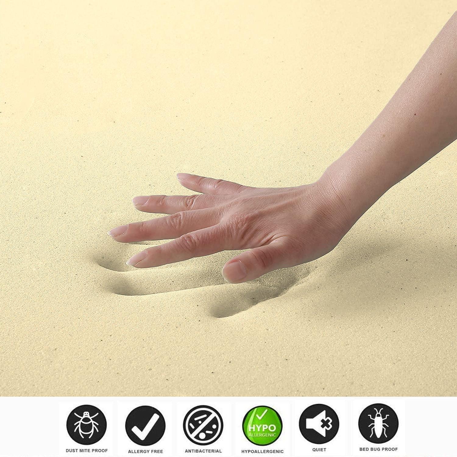 Memory Foam Mattress Toppers with Cool Max Cover