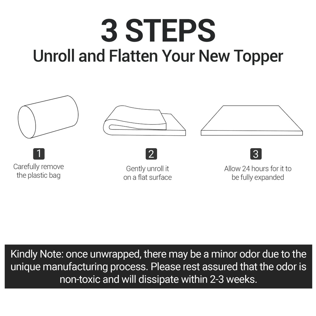 Bamboo Memory Foam Mattress Topper