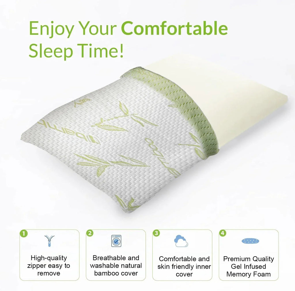 Bamboo Memory Foam Cot Pillows