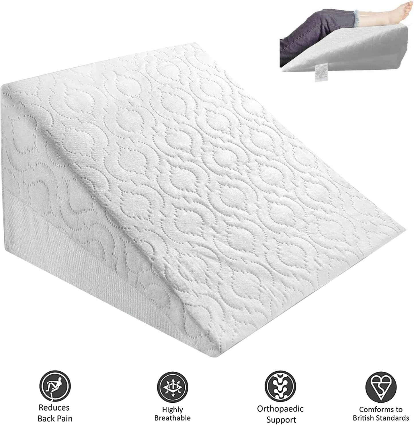 Acid Reflux Wedge Pillow For Back Support