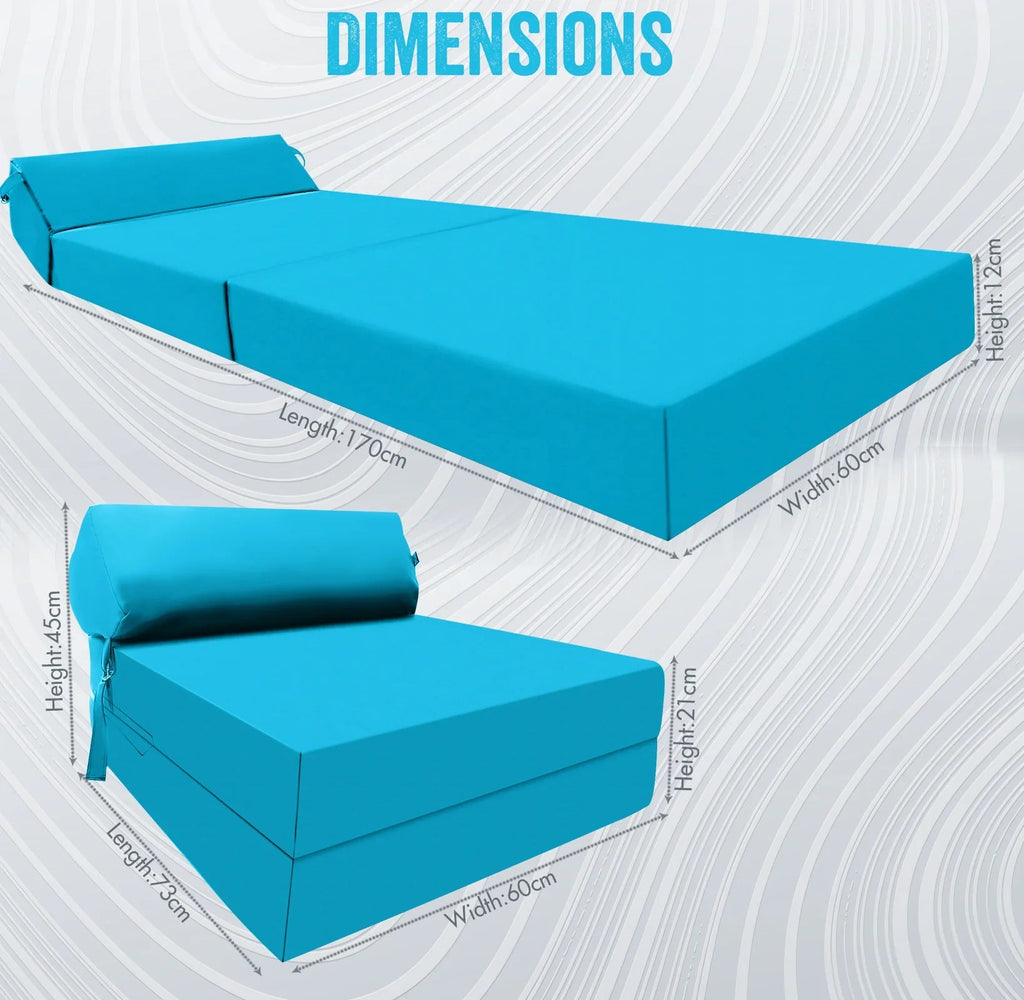 Z bed Fold out Sofa Bed Futon Chair with Pillow