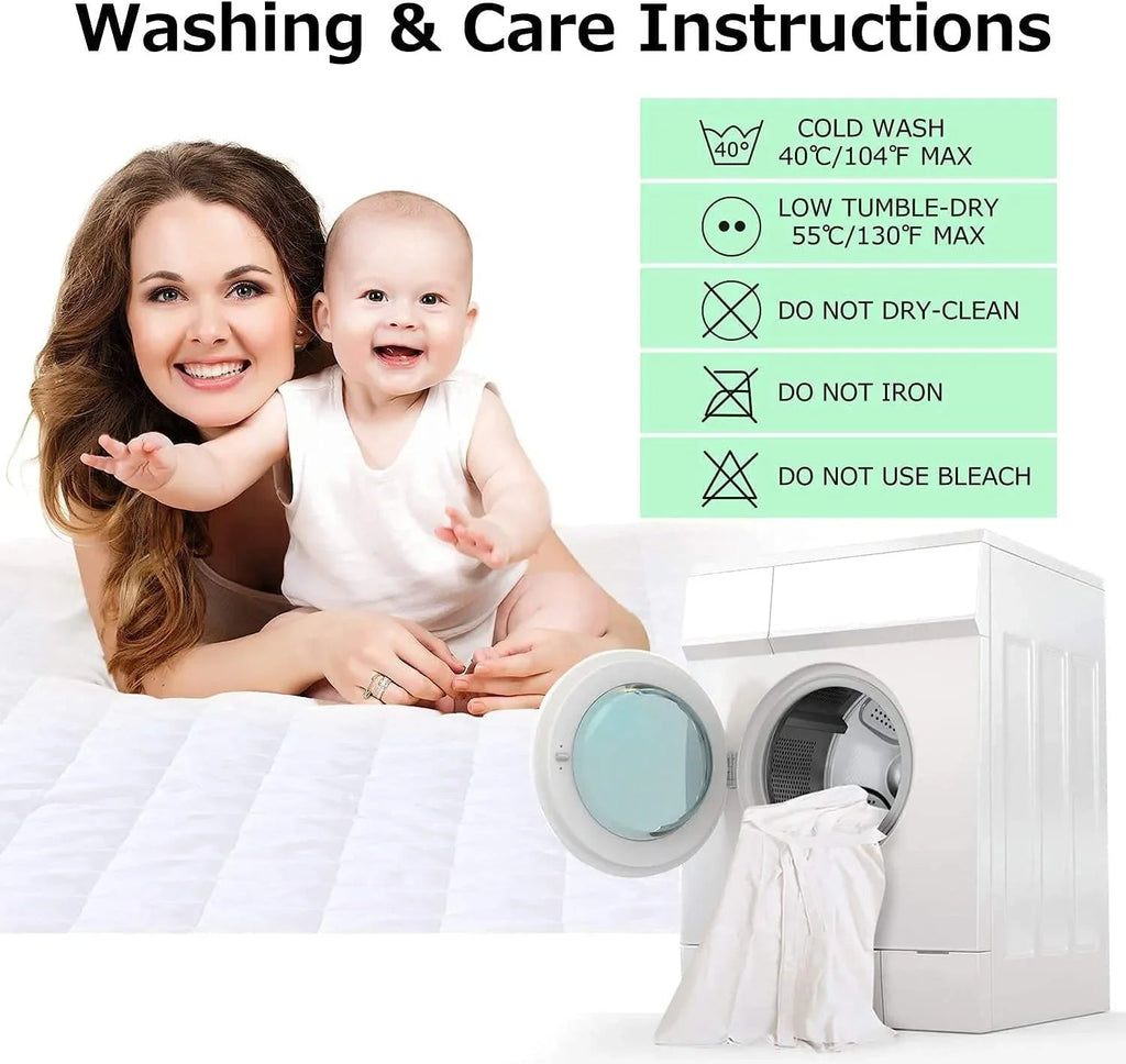 Quilted &amp; Waterproof Protectors Extra Deep Mattress