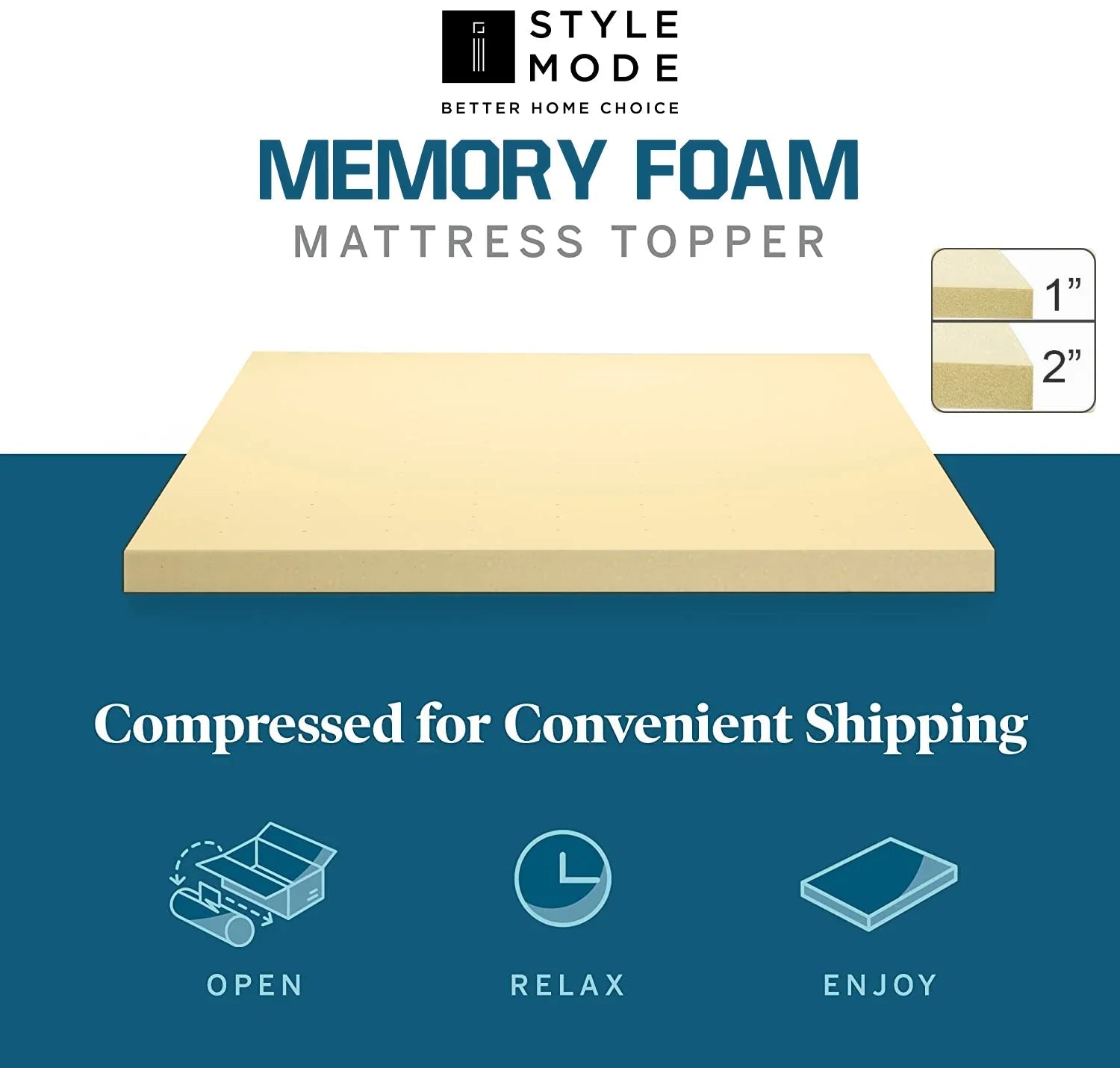 Memory Foam Mattress Toppers