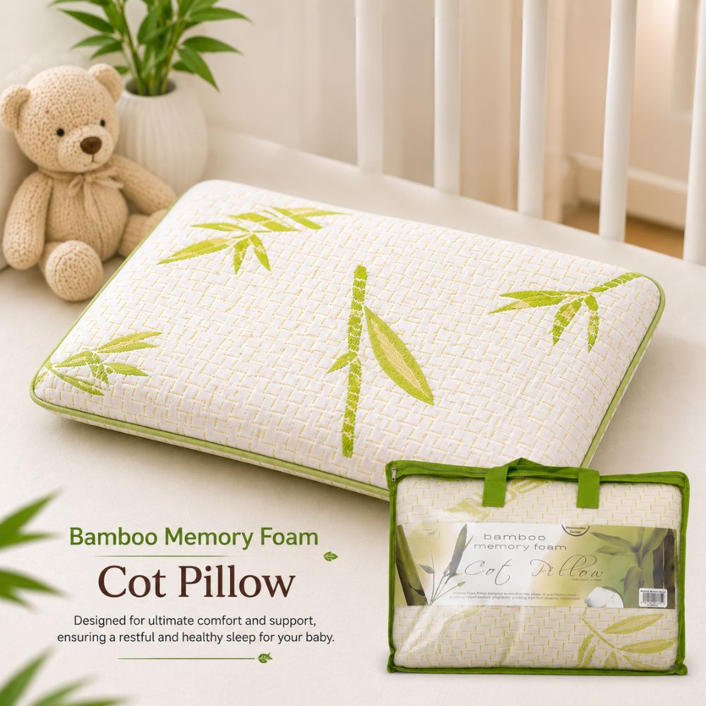 Bamboo Memory Foam Cot Pillows