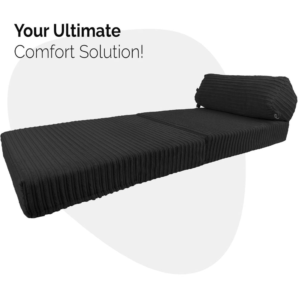 Jumbo Cord Z bed With Pillow Chair Bed Sofa