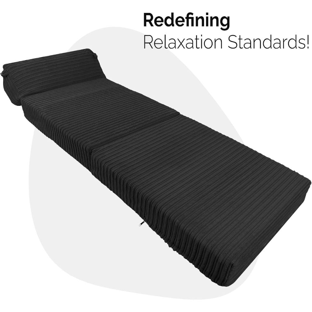 Jumbo Cord Z bed With Pillow Chair Bed Sofa