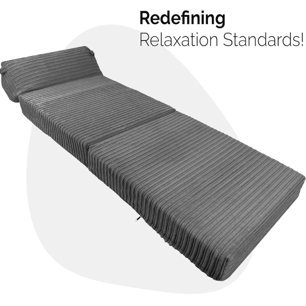 Jumbo Cord Z bed With Pillow Chair Bed Sofa