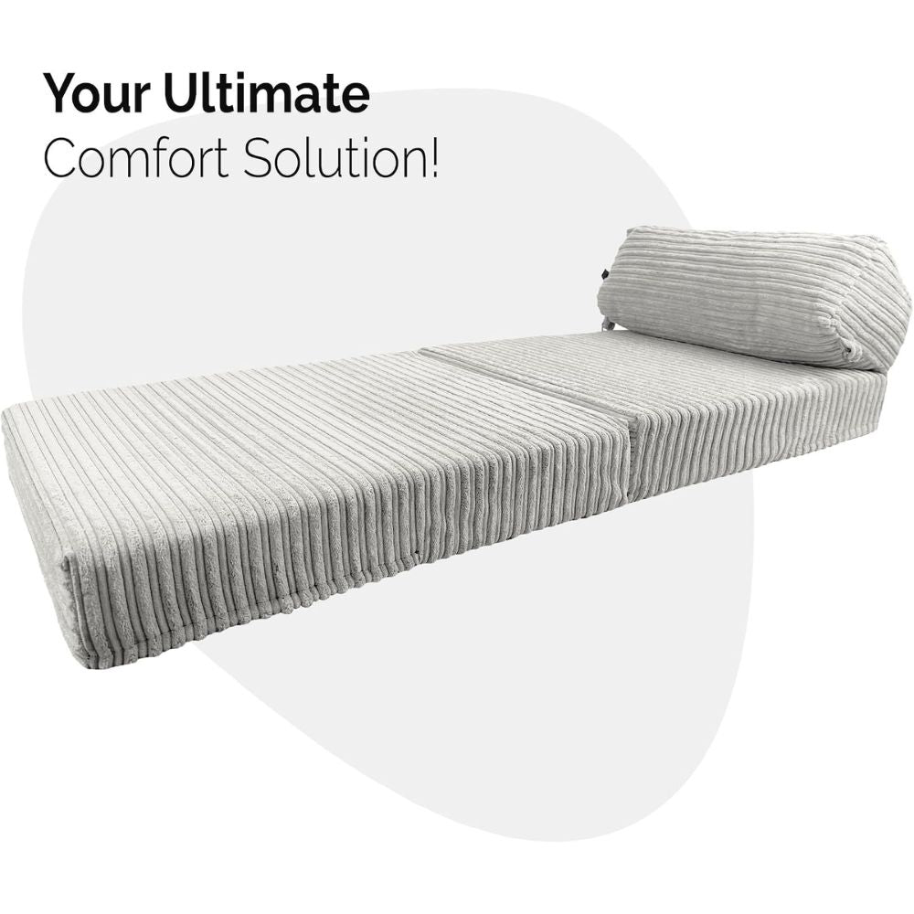 Jumbo Cord Z bed With Pillow Chair Bed Sofa