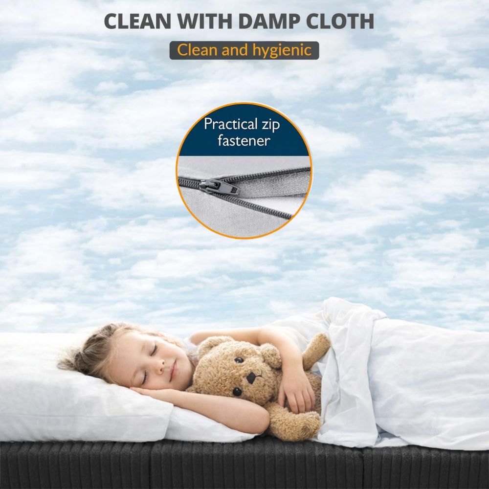 2 in 1 Fold Out Tri-fold Cord Cube Z Bed Mattress