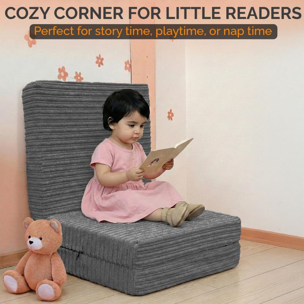 2 in 1 Fold Out Tri-fold Cord Cube Z Bed Mattress