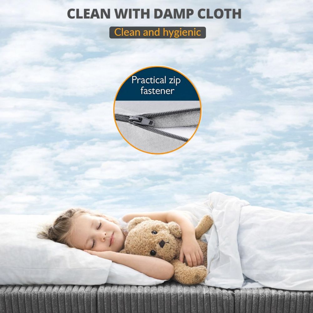 2 in 1 Fold Out Tri-fold Cord Cube Z Bed Mattress
