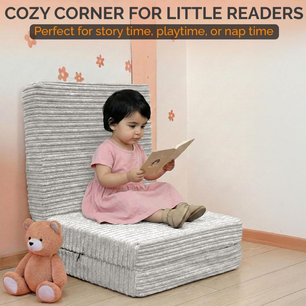 2 in 1 Fold Out Tri-fold Cord Cube Z Bed Mattress