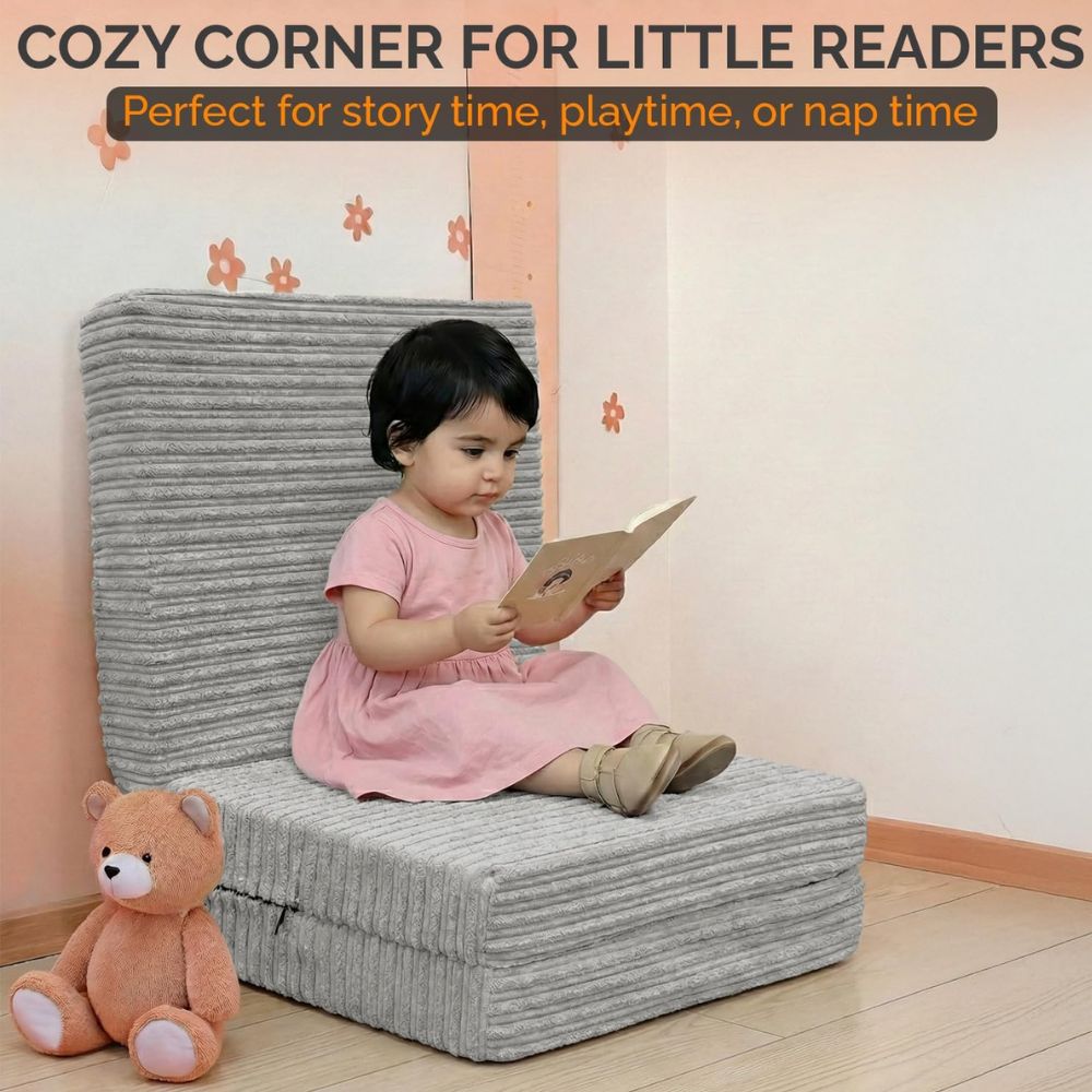 2 in 1 Fold Out Tri-fold Cord Cube Z Bed Mattress