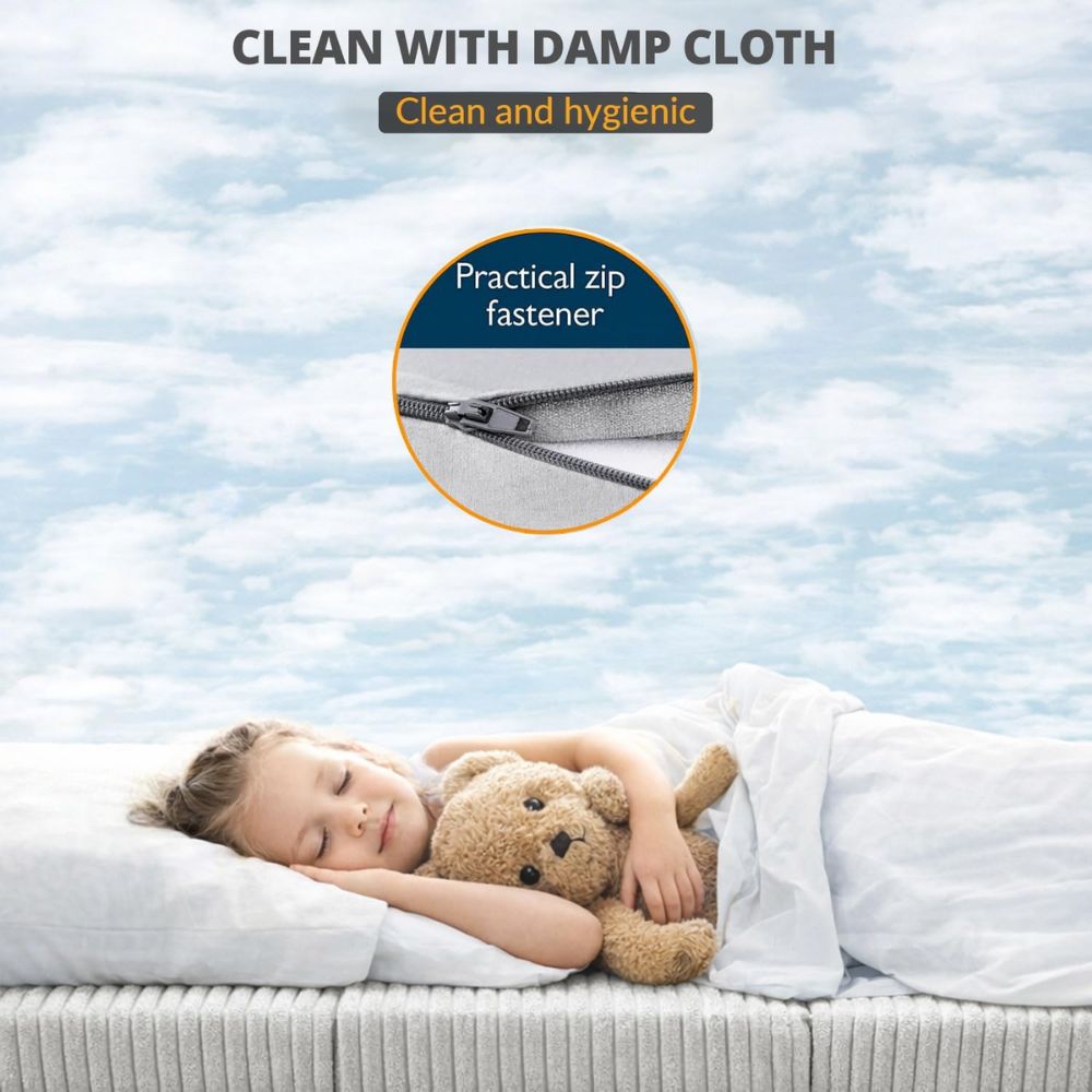 2 in 1 Fold Out Tri-fold Cord Cube Z Bed Mattress
