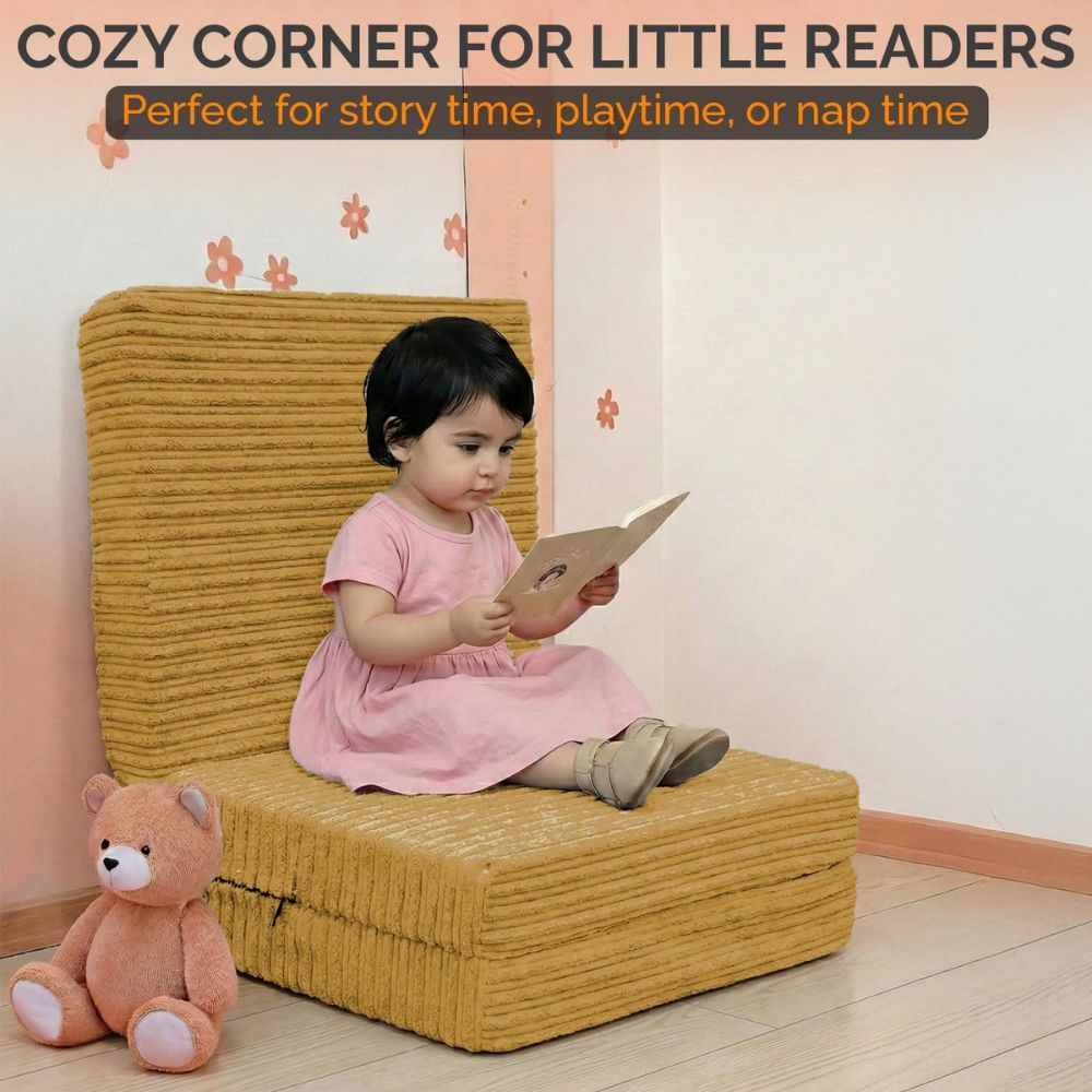 2 in 1 Fold Out Tri-fold Cord Cube Z Bed Mattress