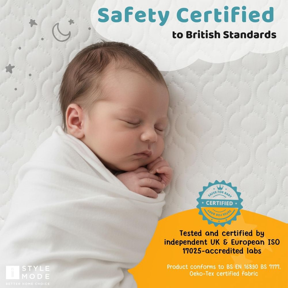 Quilted Waterproof Cot Bed Mattresses 140cm x 70cm