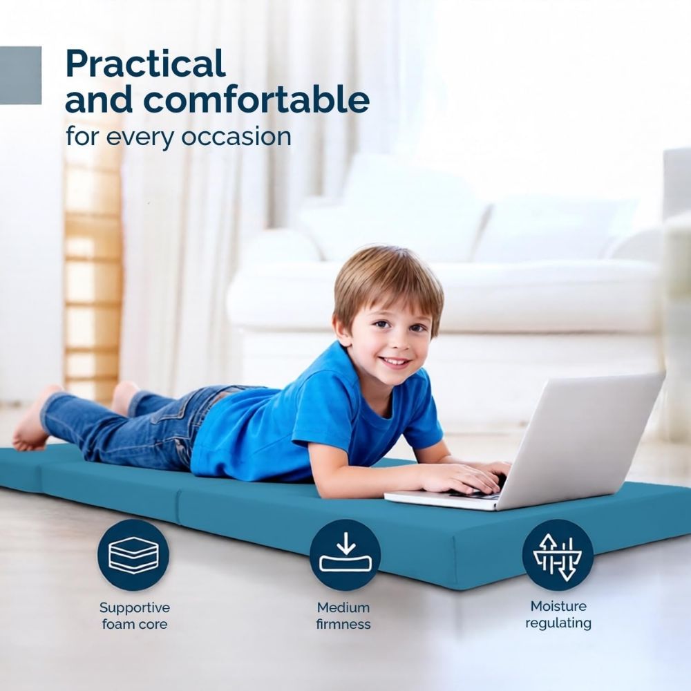 2 in 1 Fold Out Tri-fold Cube Z Bed Mattress
