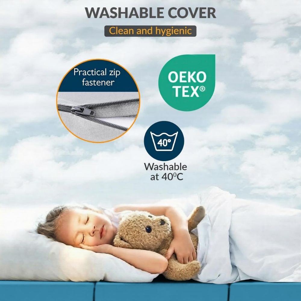 2 in 1 Fold Out Tri-fold Cube Z Bed Mattress