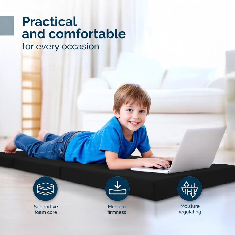 2 in 1 Fold Out Tri-fold Cube Z Bed Mattress
