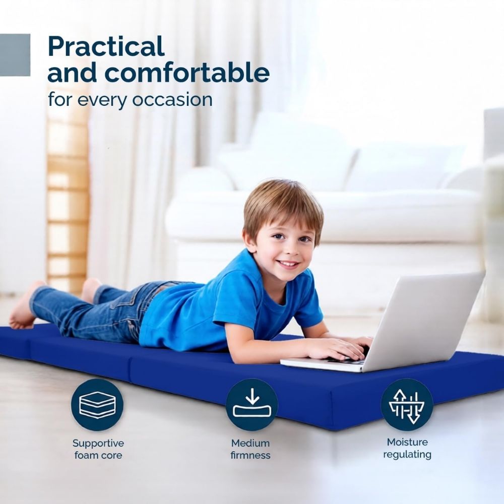 2 in 1 Fold Out Tri-fold Cube Z Bed Mattress