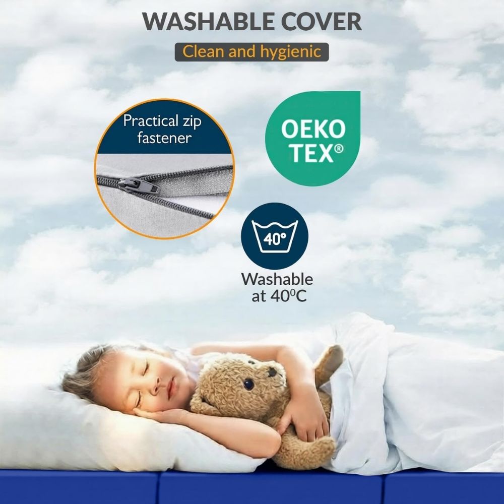 2 in 1 Fold Out Tri-fold Cube Z Bed Mattress