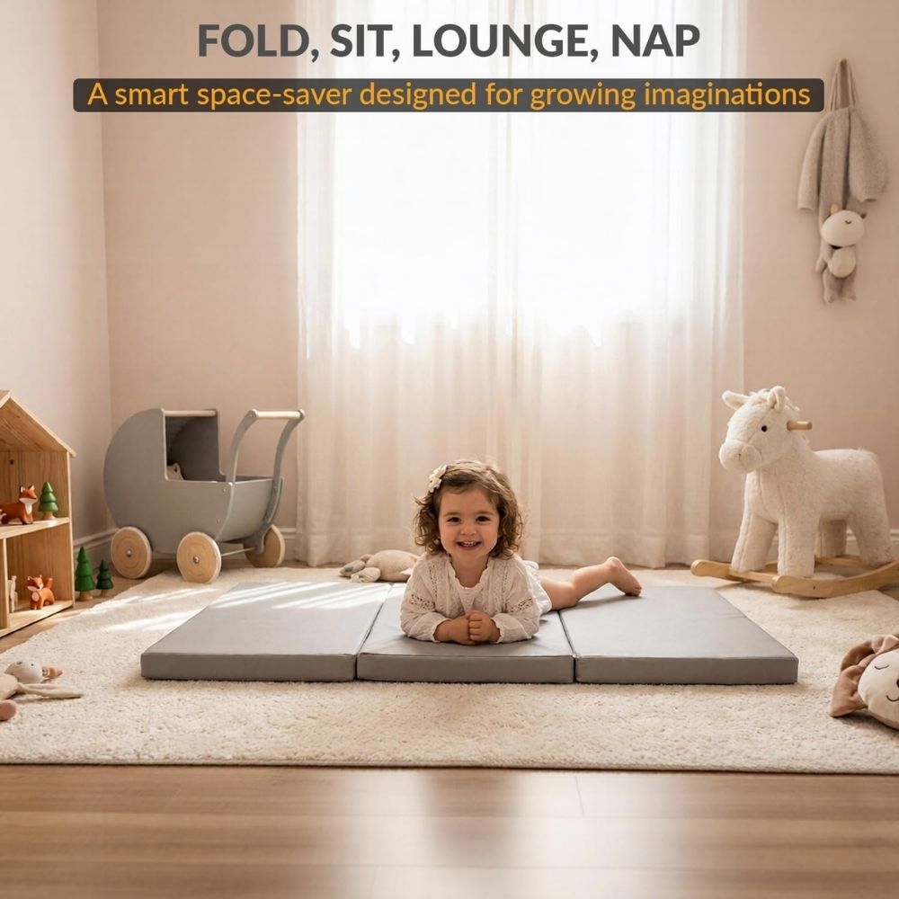 2 in 1 Fold Out Tri-fold Cube Z Bed Mattress