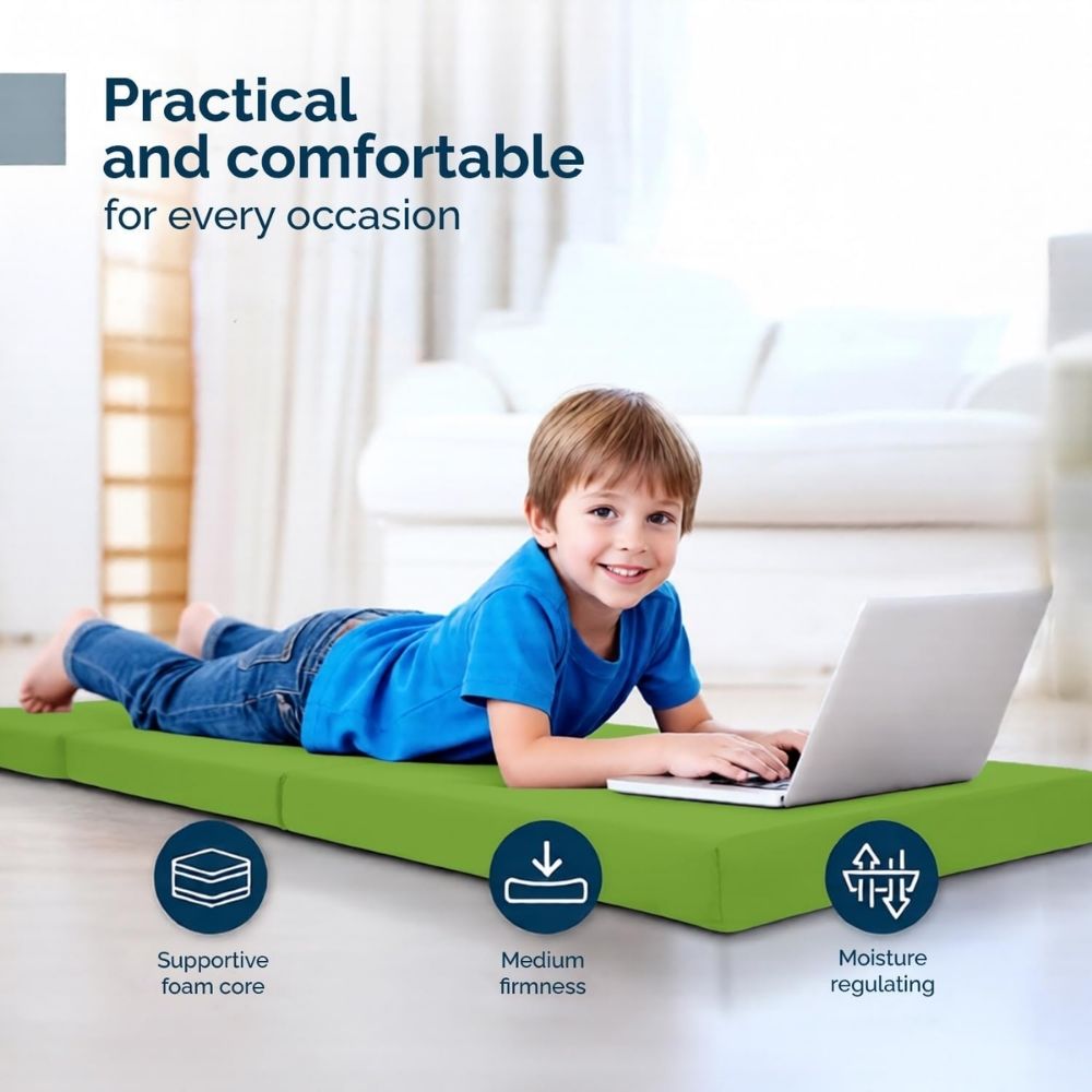 2 in 1 Fold Out Tri-fold Cube Z Bed Mattress