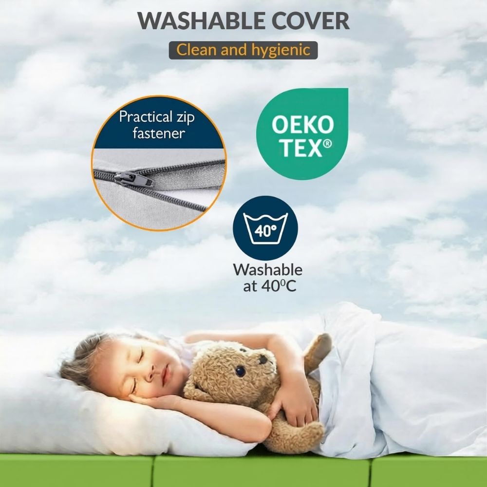 2 in 1 Fold Out Tri-fold Cube Z Bed Mattress