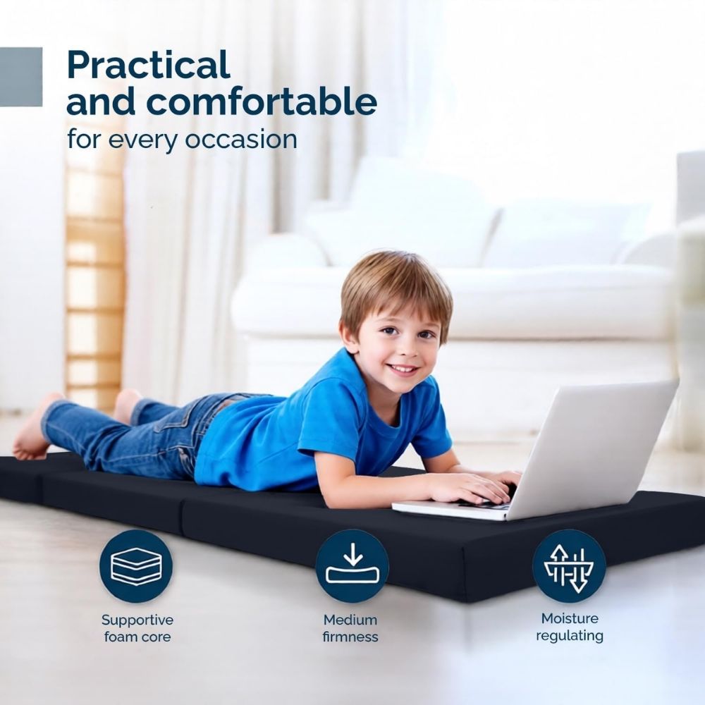 2 in 1 Fold Out Tri-fold Cube Z Bed Mattress