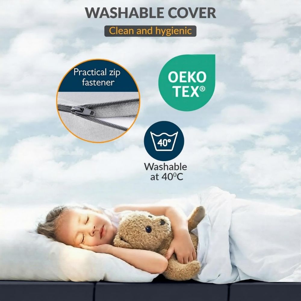 2 in 1 Fold Out Tri-fold Cube Z Bed Mattress