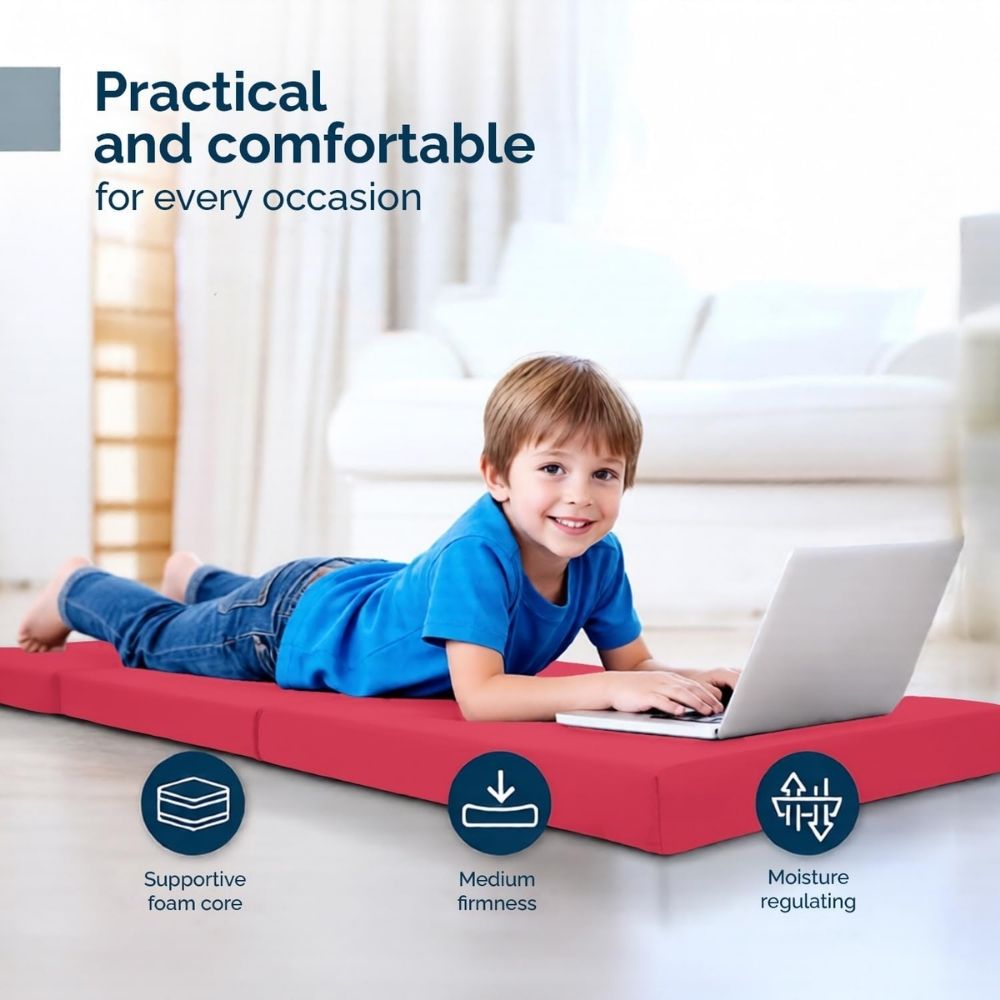 2 in 1 Fold Out Tri-fold Cube Z Bed Mattress