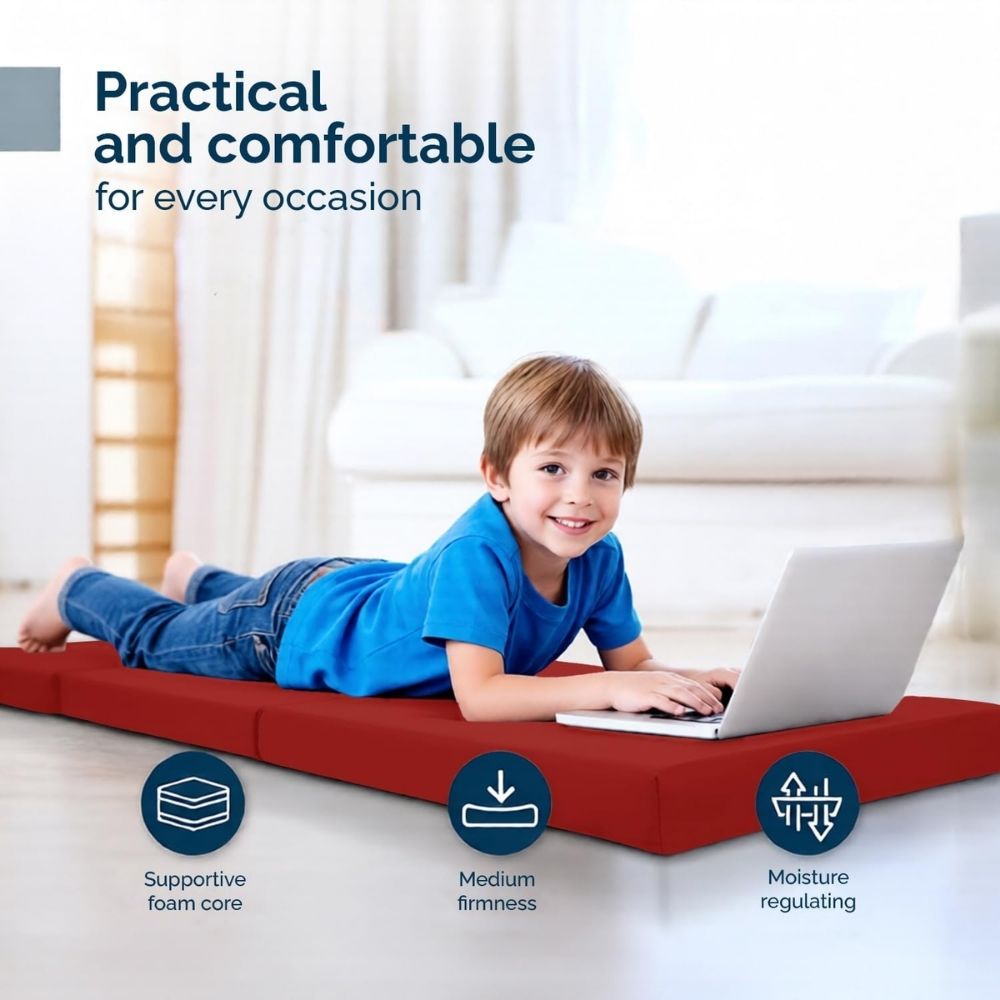 2 in 1 Fold Out Tri-fold Cube Z Bed Mattress