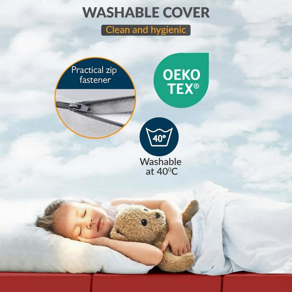 2 in 1 Fold Out Tri-fold Cube Z Bed Mattress