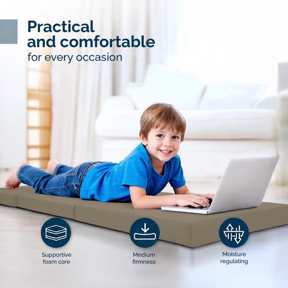 2 in 1 Fold Out Tri-fold Cube Z Bed Mattress