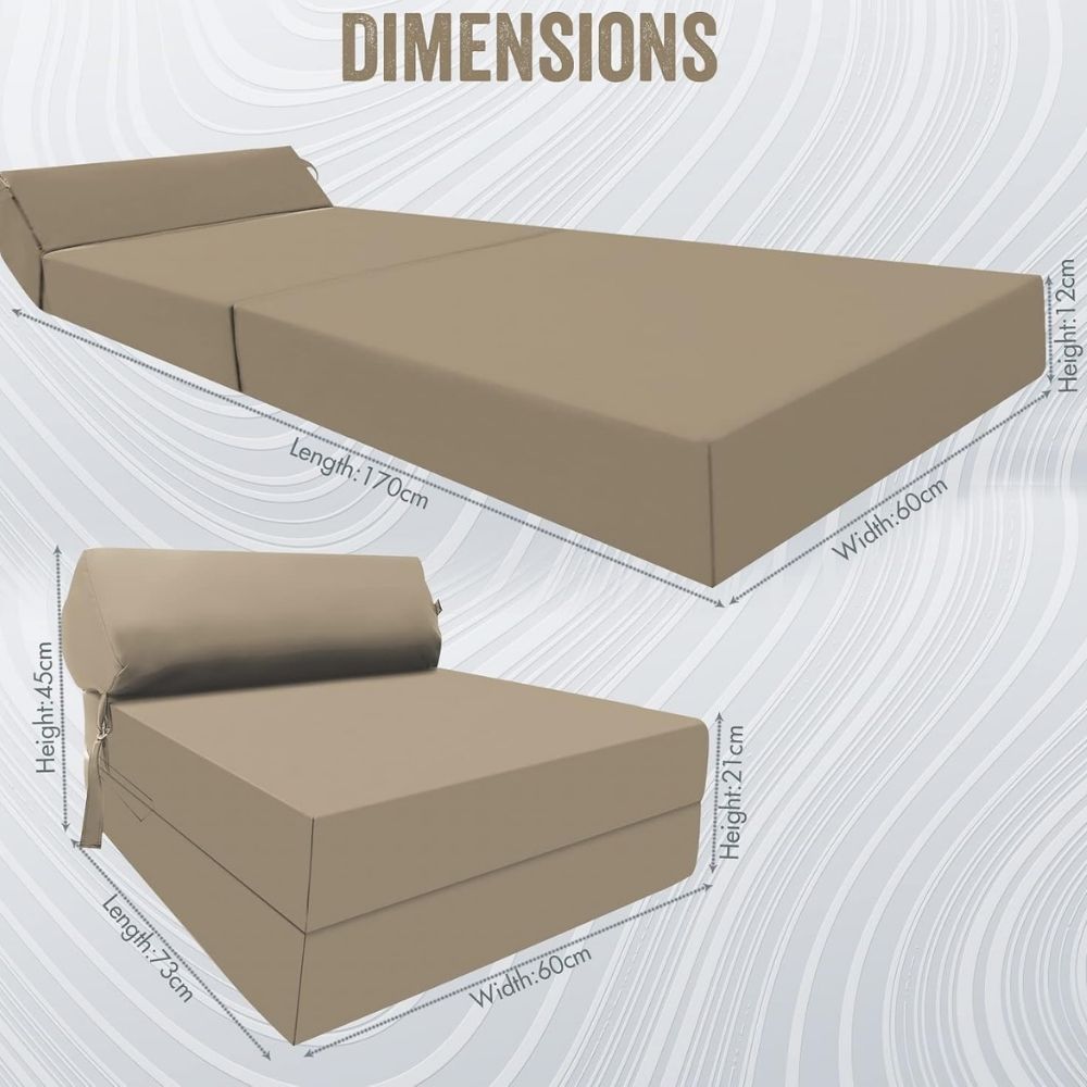 Z bed Fold out Sofa Bed Futon Chair with Pillow