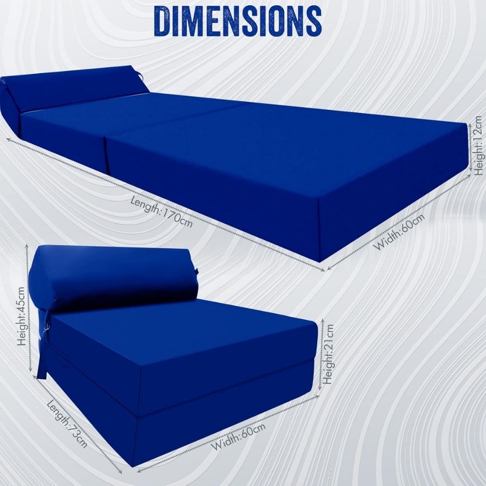 Z bed Fold out Sofa Bed Futon Chair with Pillow