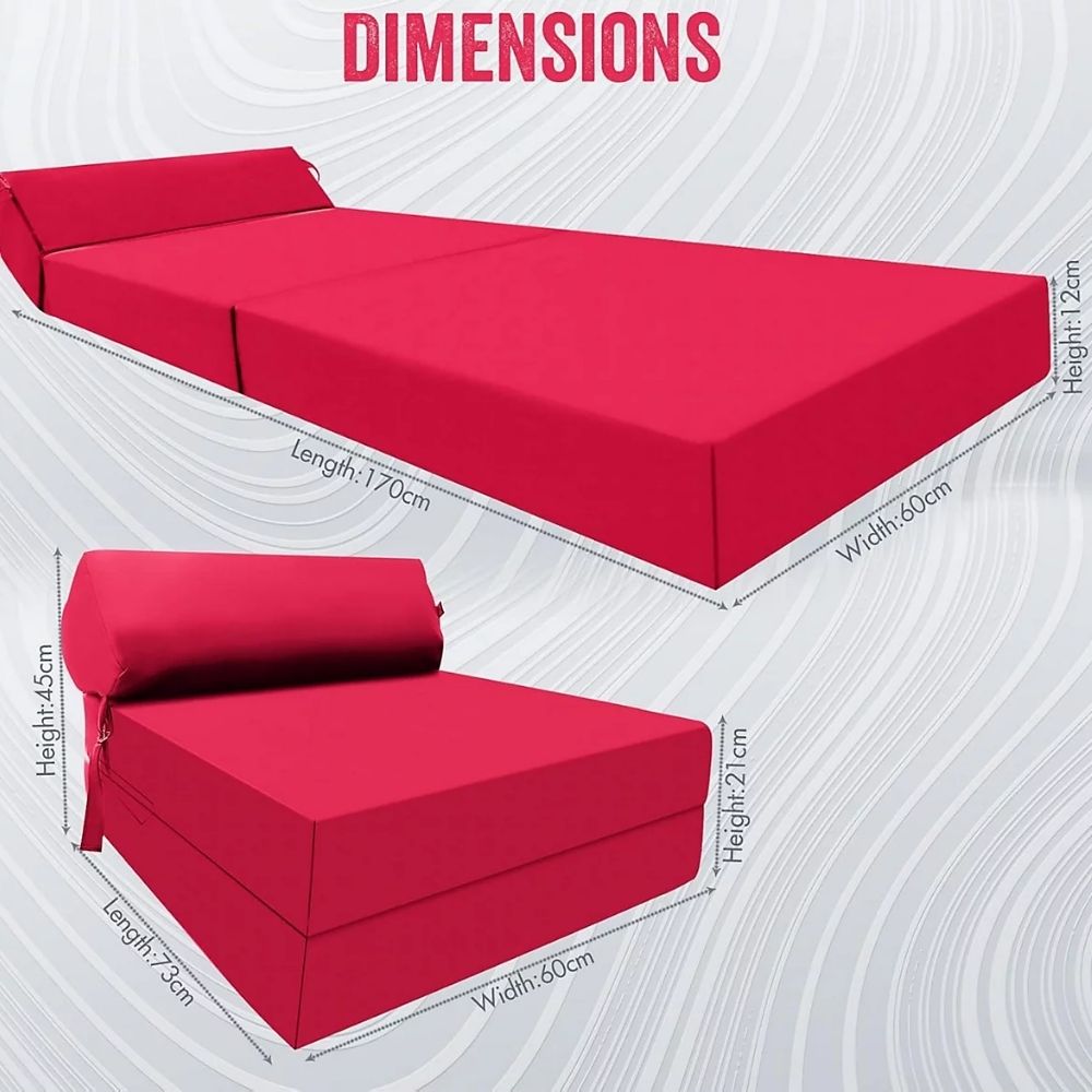Z bed Fold out Sofa Bed Futon Chair with Pillow