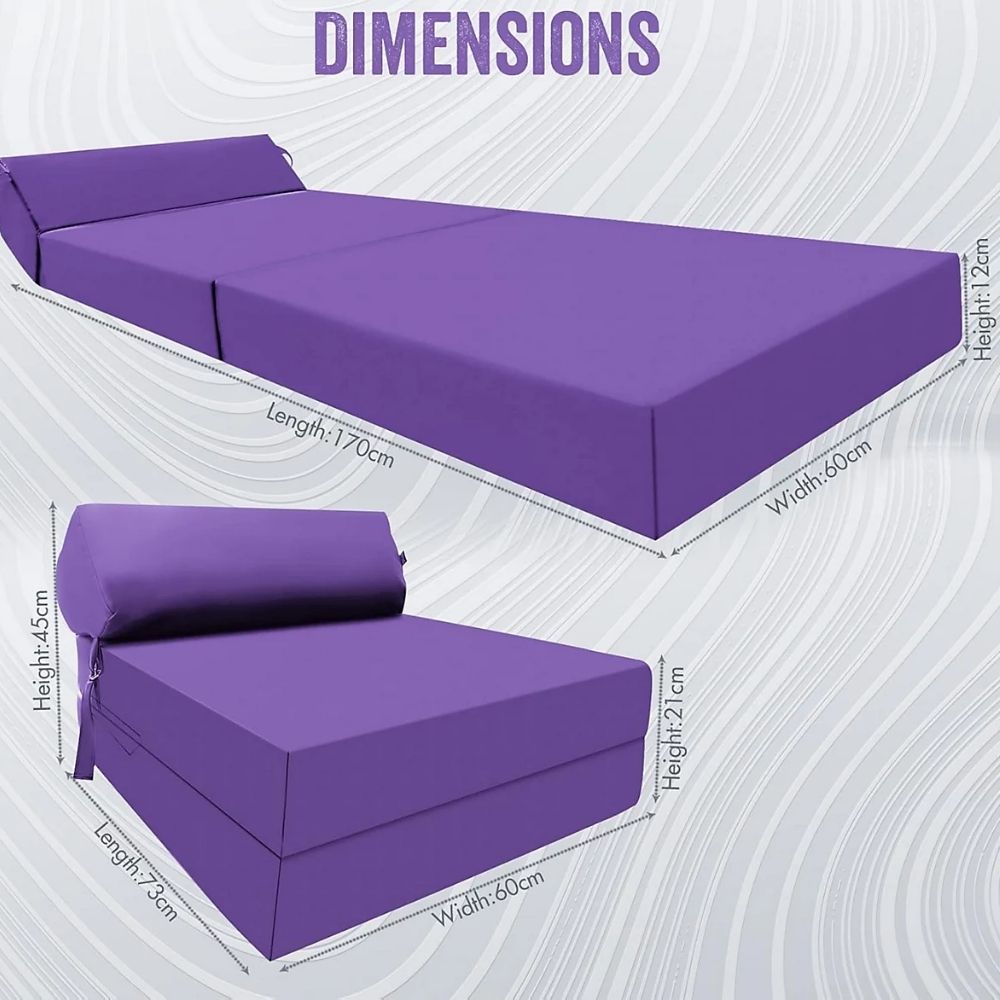 Z bed Fold out Sofa Bed Futon Chair with Pillow