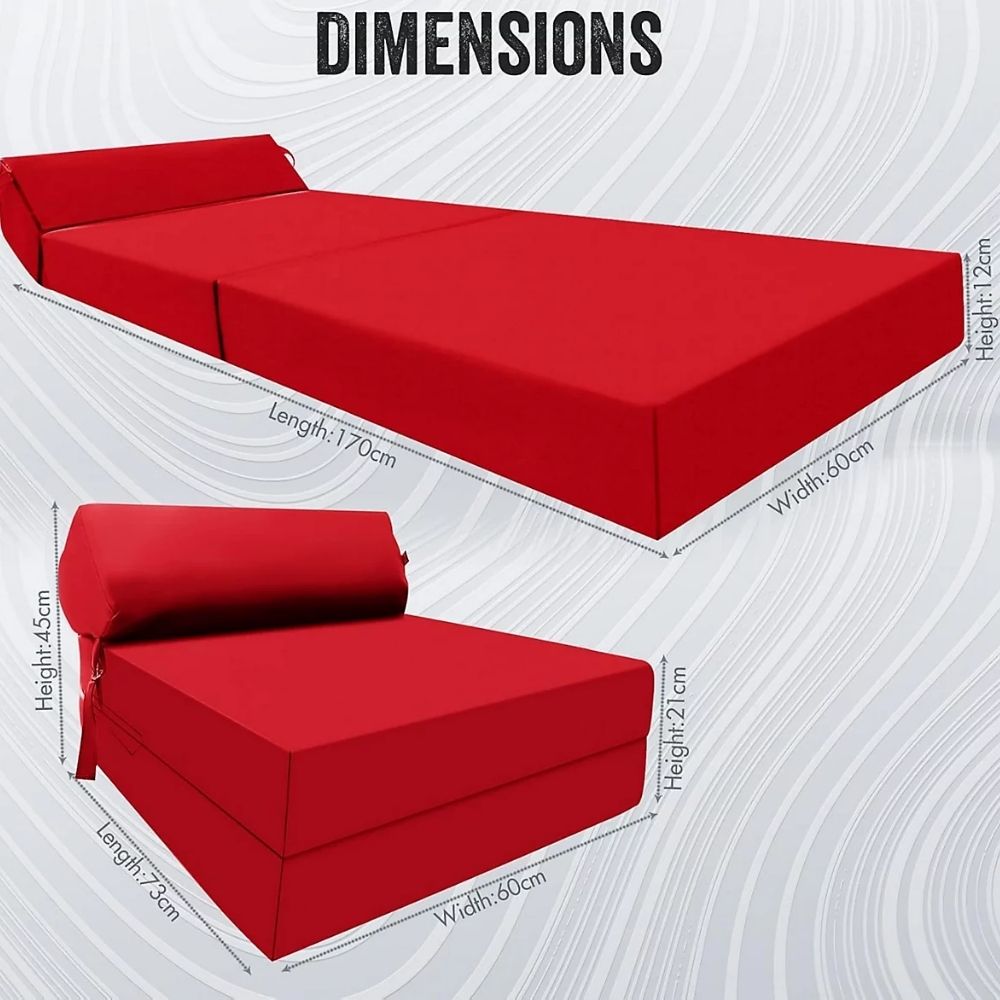 Z bed Fold out Sofa Bed Futon Chair with Pillow