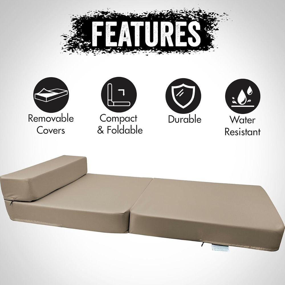 Single Sofa Bed Chair – Convertible Z-Bed