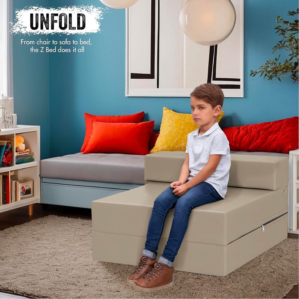Single Sofa Bed Chair – Convertible Z-Bed