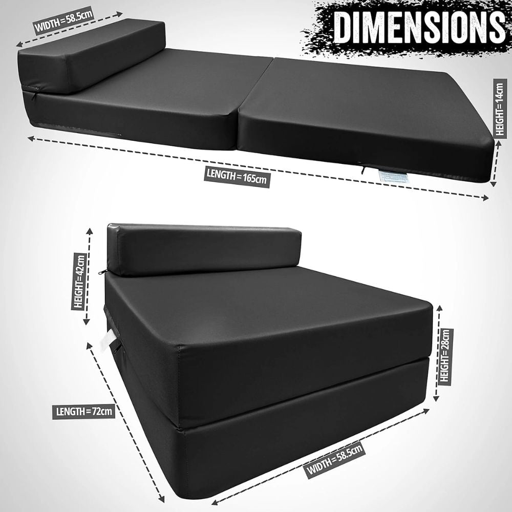 Single Sofa Bed Chair – Convertible Z-Bed