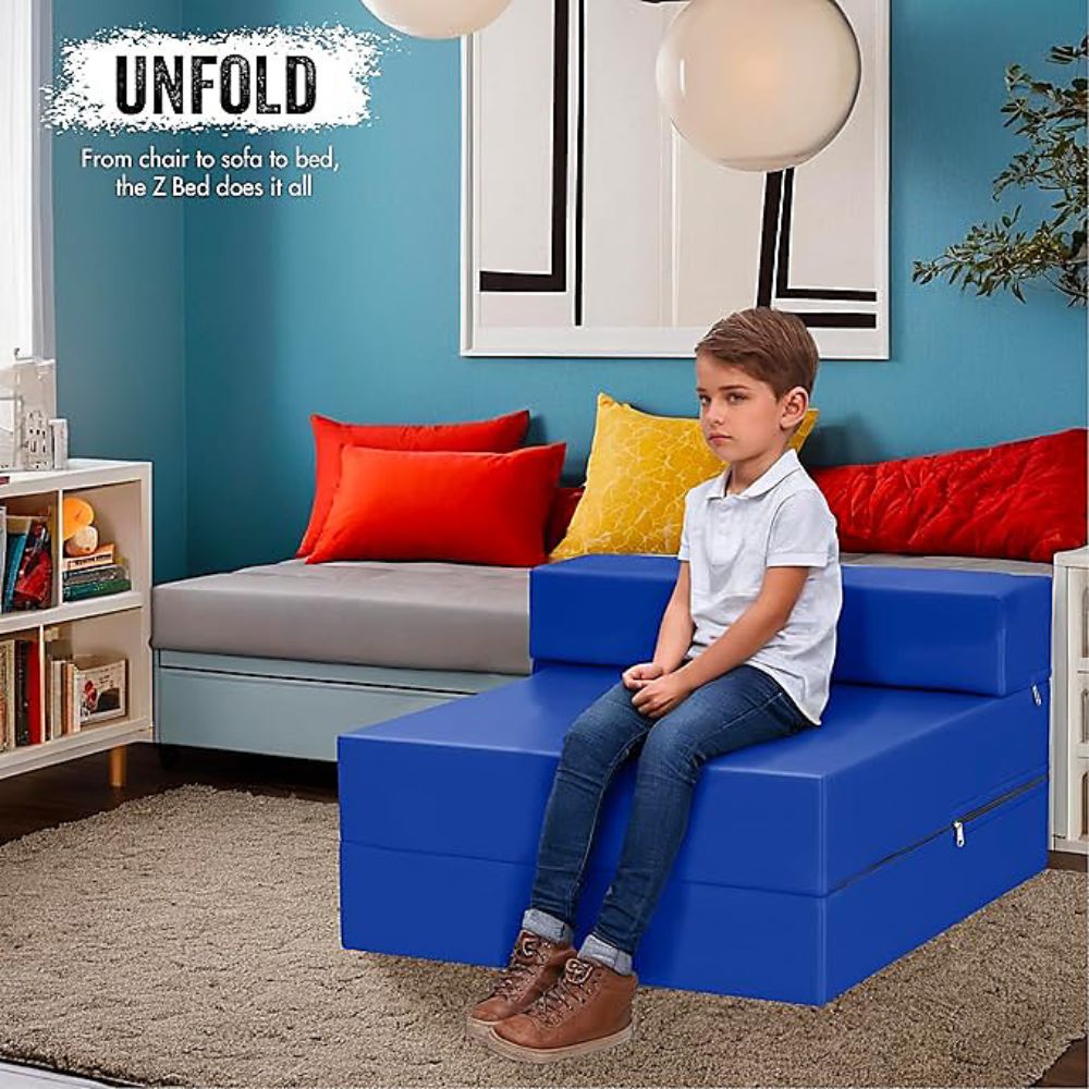 Single Sofa Bed Chair – Convertible Z-Bed