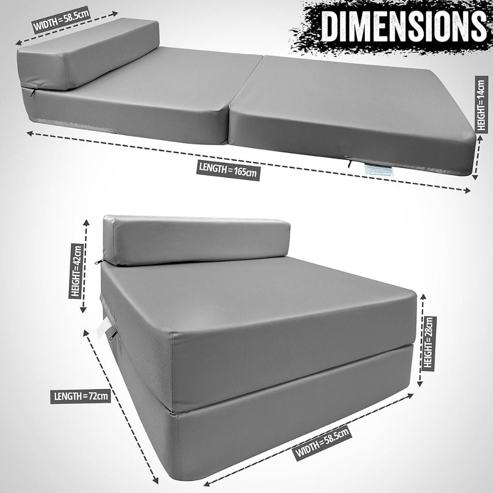 Single Sofa Bed Chair – Convertible Z-Bed