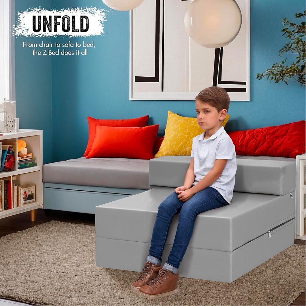 Single Sofa Bed Chair – Convertible Z-Bed
